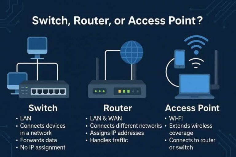 switch akses point router